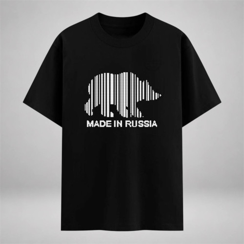Медведь штрих-код трафарет для страз одного размера на вещи