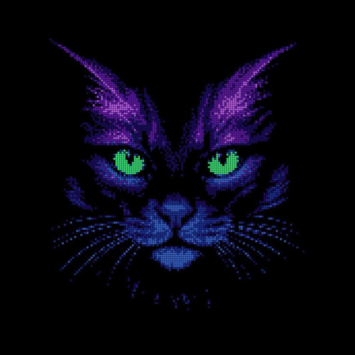 Кот неоновый
